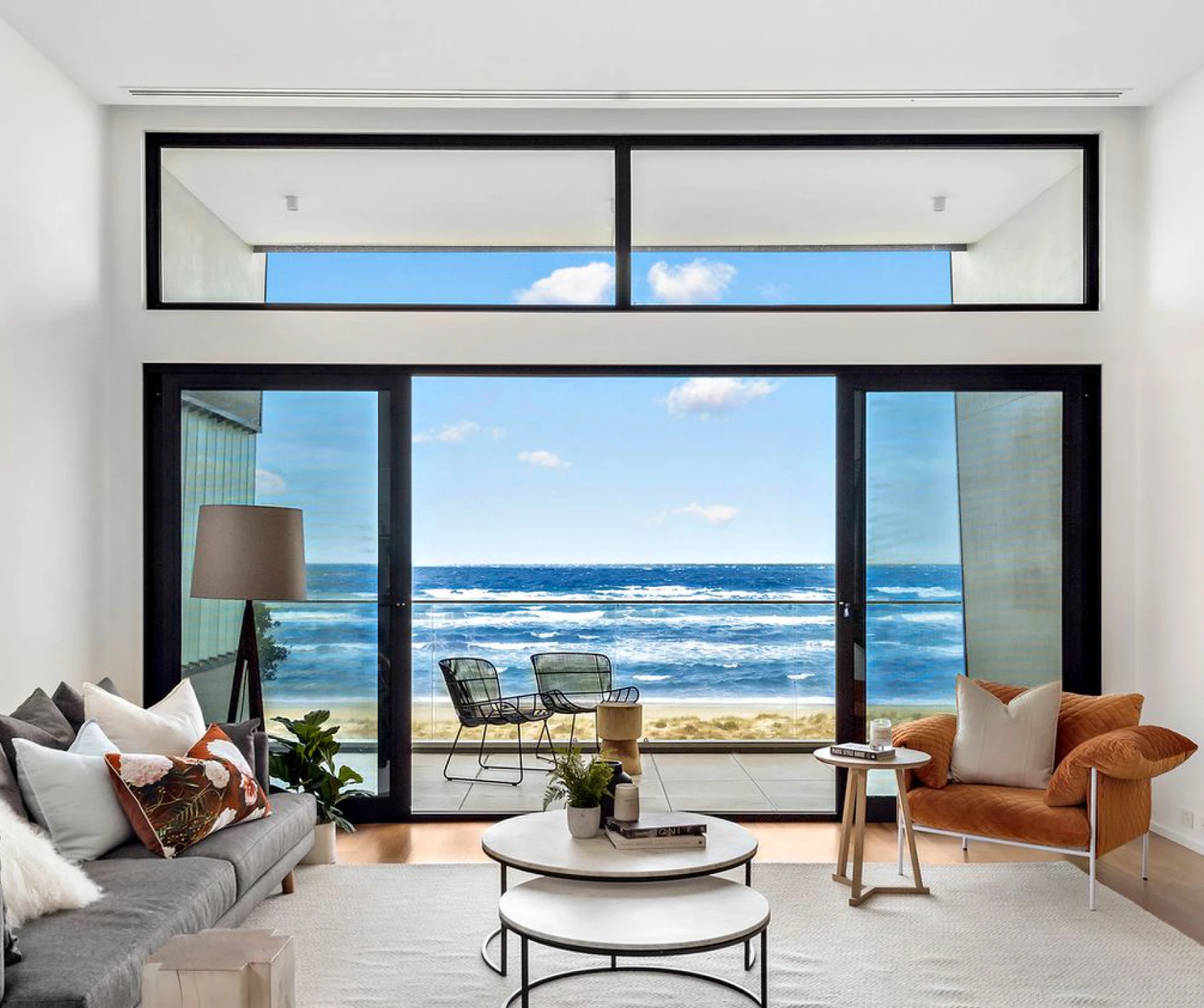 Contemporary space overlooking the sea